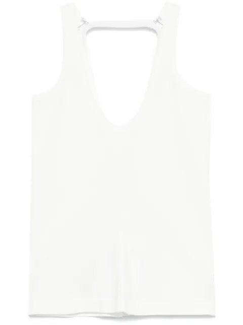 MM6 Maison Margiela strap-detail tank top White S52NL0070M20054