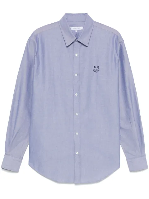 Maison Kitsuné Contour Fox Head shirt Blue MM00405WC5012