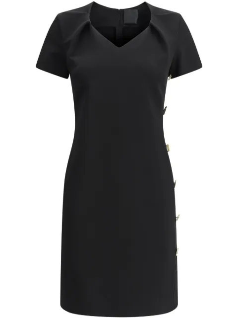 Givenchy button-detail punto-milano mini dress Black BW22AF30RB