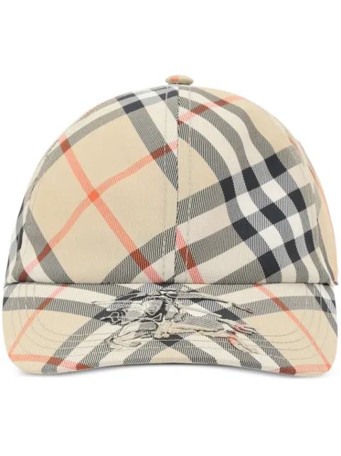 Burberry Check Knight baseball cap Neutrals 8100741