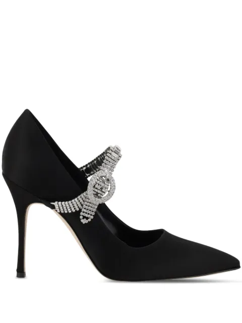 Manolo Blahnik embellished pumps Black 42419260015