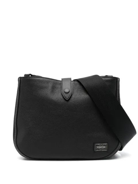 Porter-Yoshida & Co. leather messenger bag Black 12003306