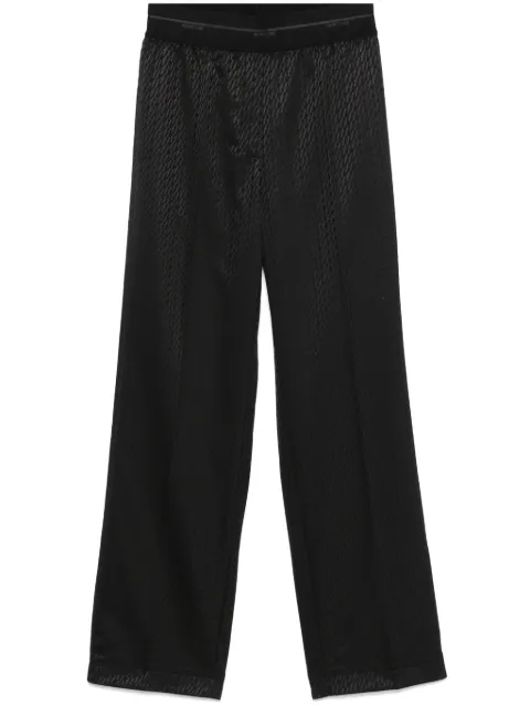 Helmut Lang logo-jacquard trousers Black O10HW202