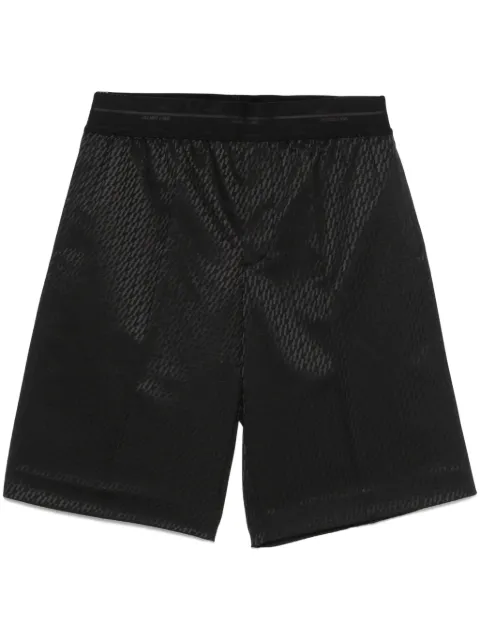 Helmut Lang logo-jacquard shorts Black O10HM205