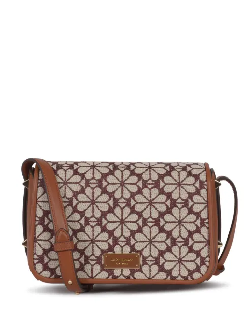 Kate Spade small floral-jacquard shoulder bag Red KI453