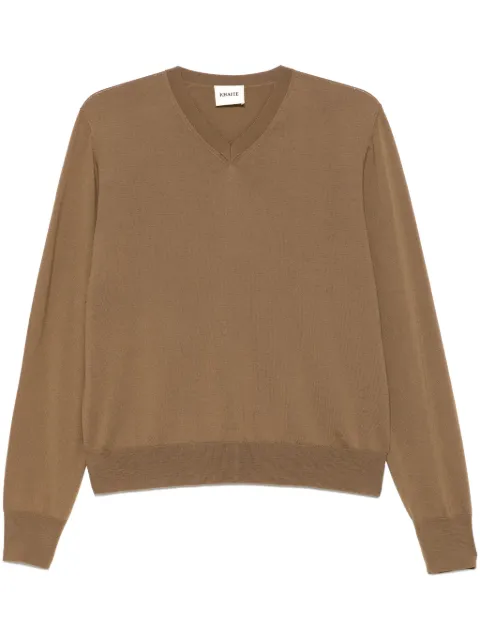 KHAITE V-neck sweater Brown 9643511164