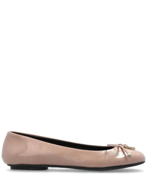 Furla logo-plaque ballet flats Pink YJ00BALW36000