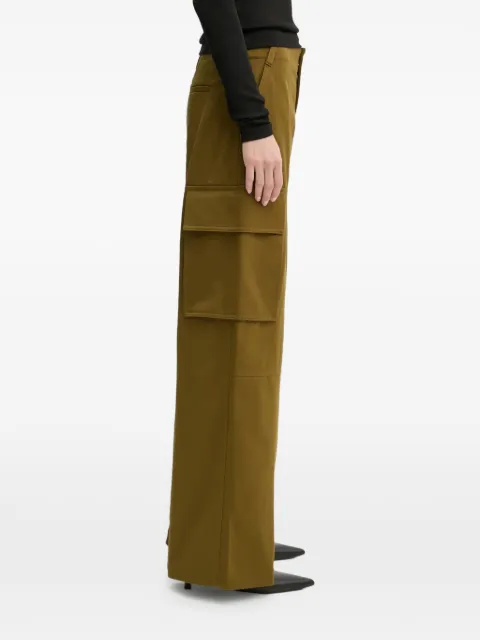 A.L.C. cargo-pockets zip trousers Green 2PANT01041