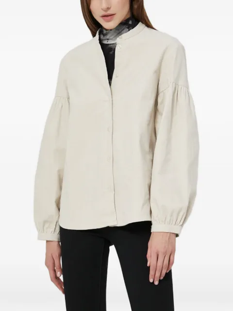 SAMSOE SAMSOE balloon-sleeve shirt Neutrals F21400109