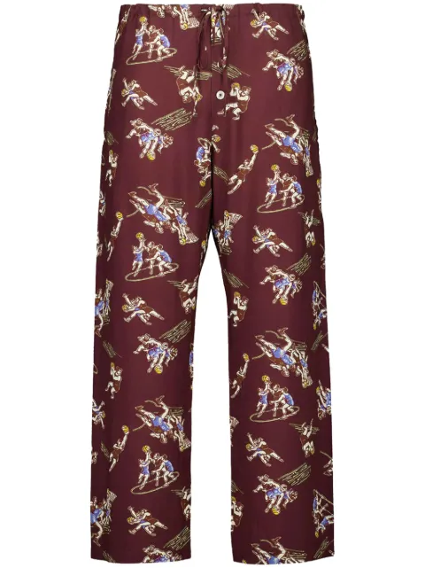 BODE Layup Printed pyjama pants Red MRF24BT047