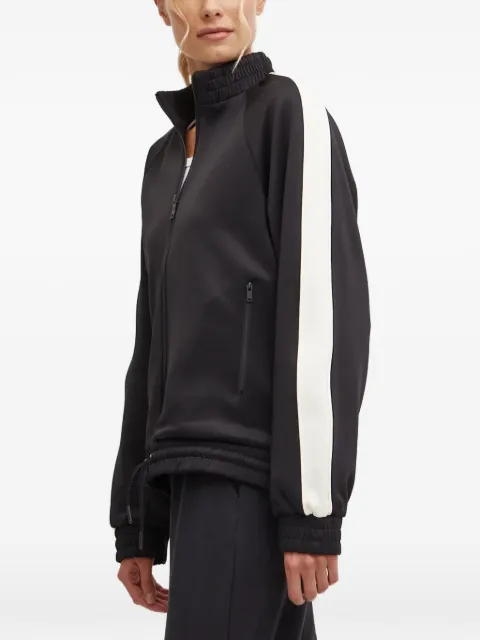 P.E Nation stripe-detail zip-fastening sweatshirt Black 243J193