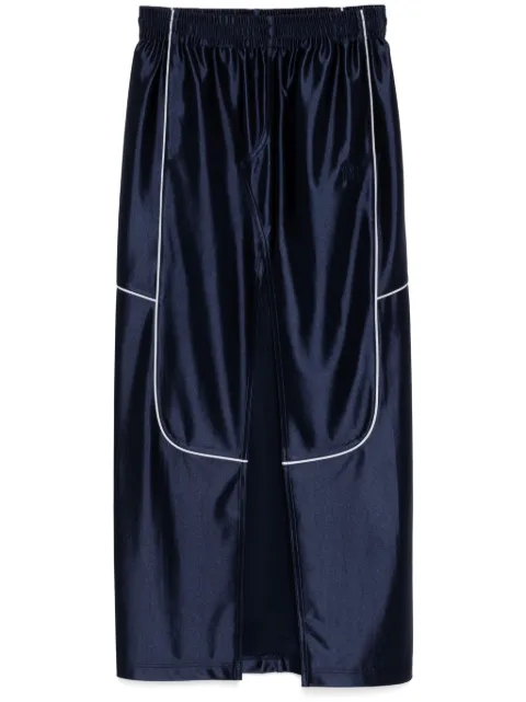 Alexander Wang piped logo-embroidered skirt Blue 4CC1255098411D