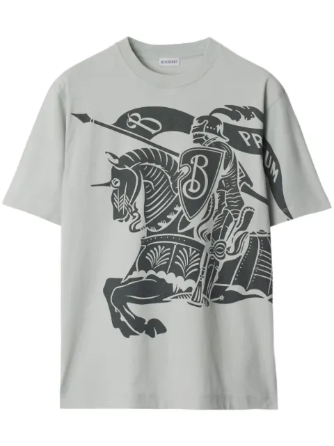 Burberry Equestrian Knight-motif T-shirt Grey 8104019