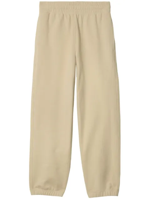 Burberry check-label cotton track pants Neutrals 8103500