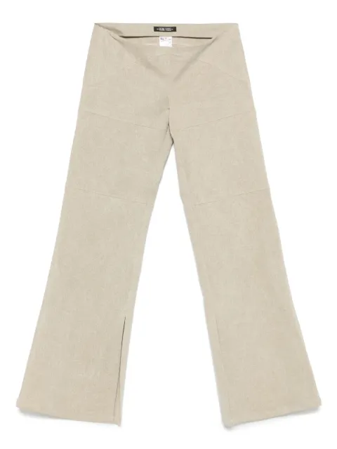 Elena Velez low-rise trousers Neutrals YR005TR01