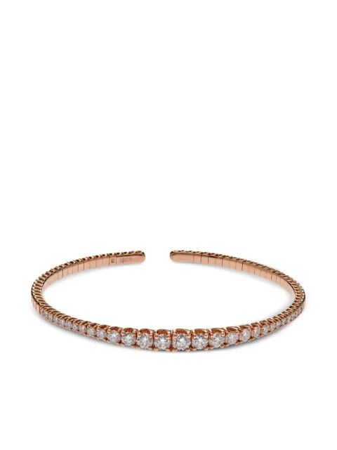 Jewels Aficionado 18kt rose gold diamond cuff bracelet Pink JBG1604FCF