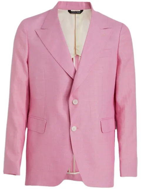 Brian Dales single-breasted blazer Pink G34JK4939