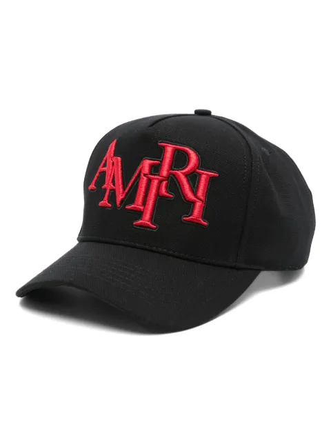 AMIRI logo-embroidered cap Black AMHACP1039