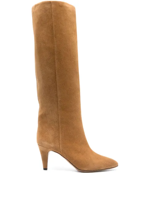 ISABEL MARANT 75mm Laspi boots Brown BT0021FAB1A07S