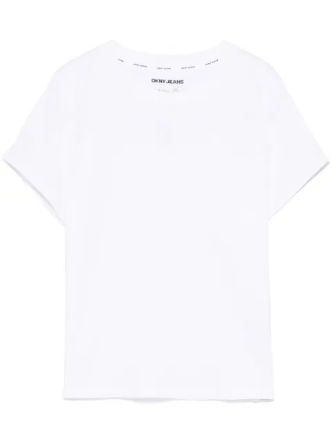 DKNY logo-embroidered T-shirt White DJ4T1346