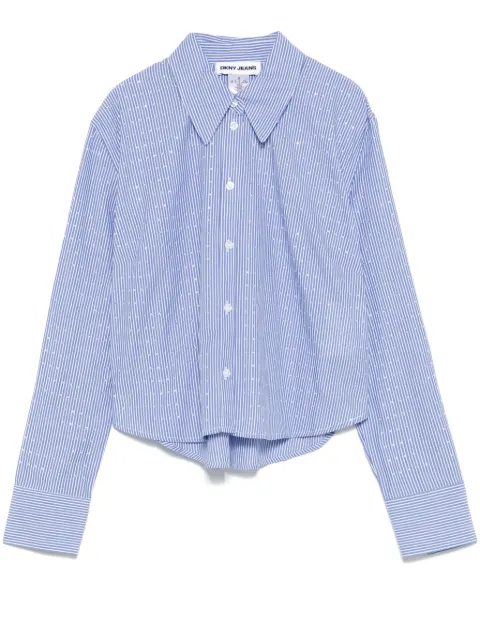 DKNY striped poplin shirt Blue DJ4W2099