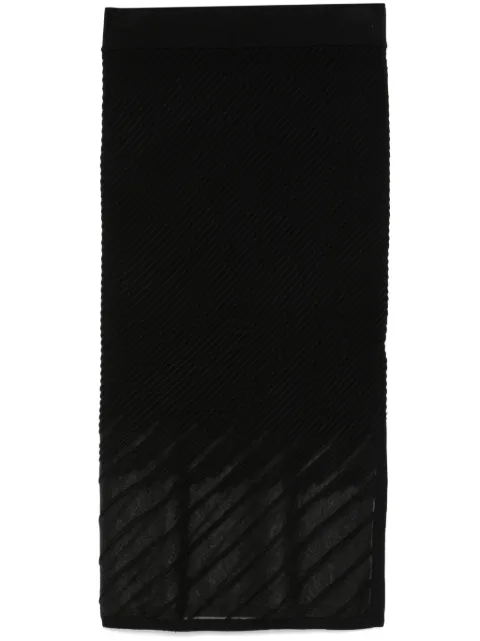 DKNY ribbed seamless midi skirt Black P4JRAT76