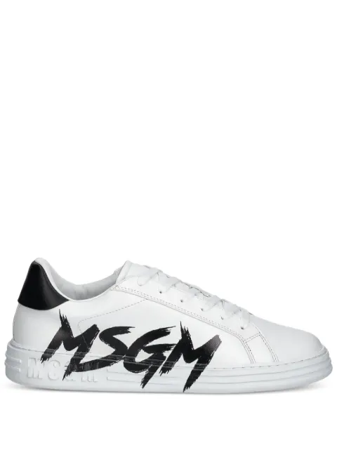 MSGM logo-print sneakers White 3740MS506924