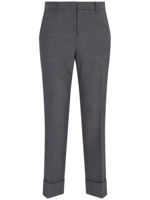 Incotex pressed-crease tailored trousers Grey 172785D1212