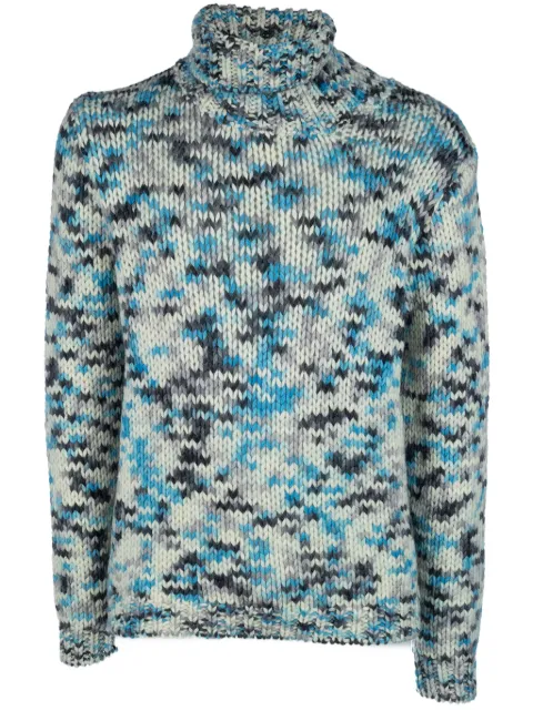 Daniele Fiesoli patterned-intarsia jumper Blue 0311