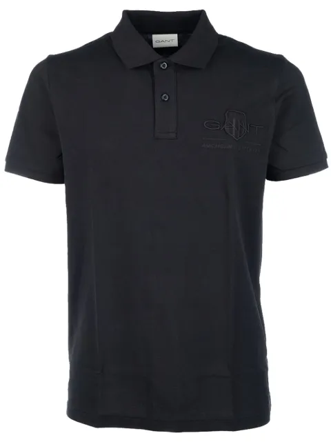 Gant embroidered polo shirt Black 23032062025