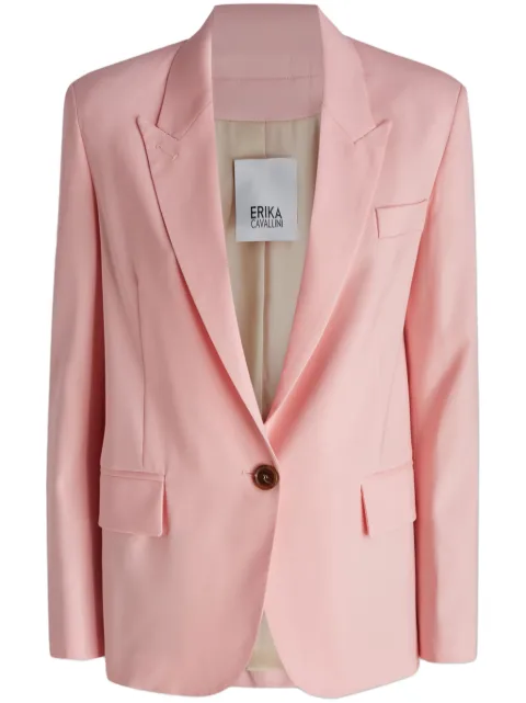 Erika Cavallini single-breasted blazer Pink P3SH03