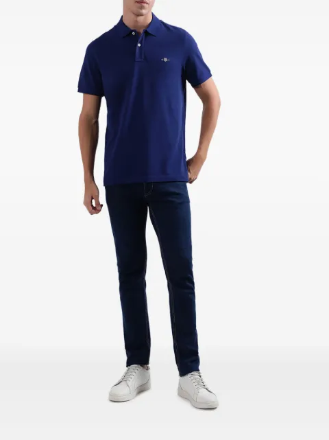 Gant logo-embroidered polo shirt Blue 2303002210