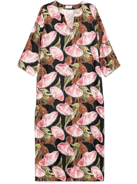 P.A.R.O.S.H. floral-print maxi dress Black D726024SUBURB