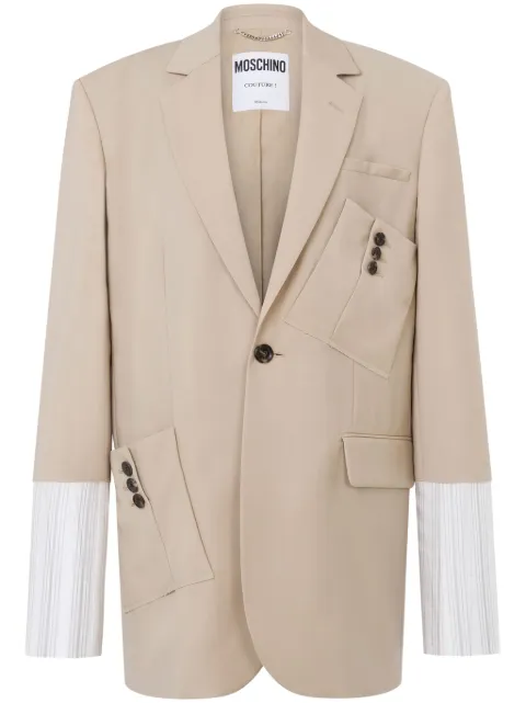 Moschino virgin wool blazer Neutrals A05040517