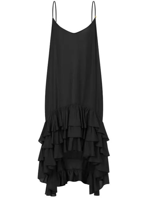 Moschino ruffled midi dress Black J04510549