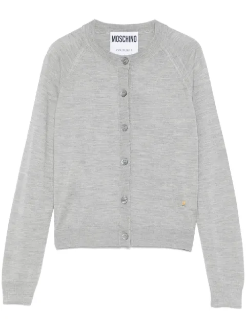 Moschino crew-neck cardigan Grey A09320501