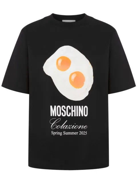 Moschino graphic-print T-shirt Black A07040541