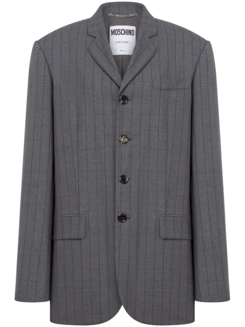 Moschino pinstriped blazer Grey J05010516