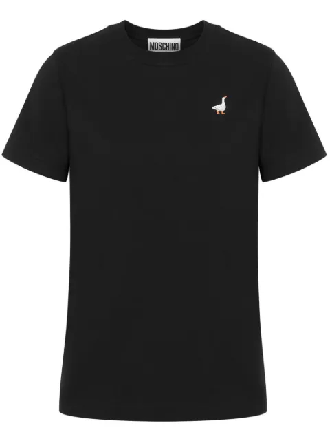 Moschino embroidered T-shirt Black 07140541