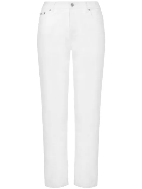 Moschino cropped trousers White A03230527
