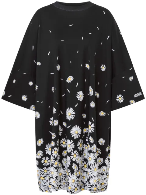 Moschino floral-print mini dress Black A04270542