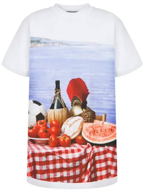 Moschino graphic-print T-shirt White A07020541