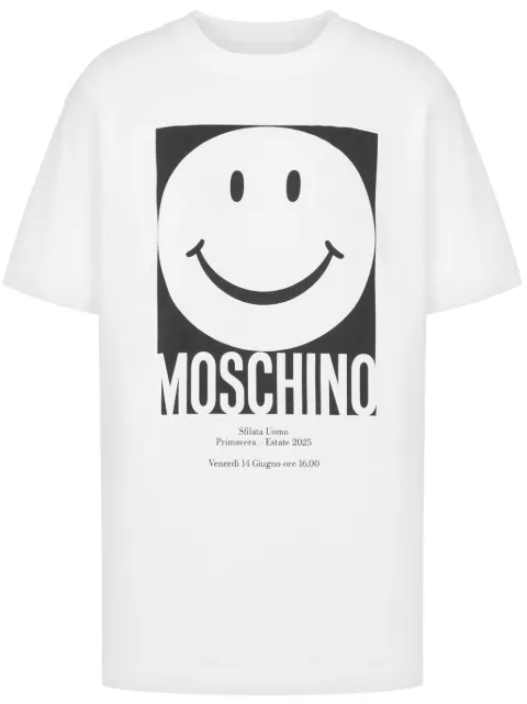 Moschino logo-print cotton T-shirt White J07160541
