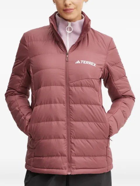 adidas Terrex high-neck quilted jacket Red JE6713