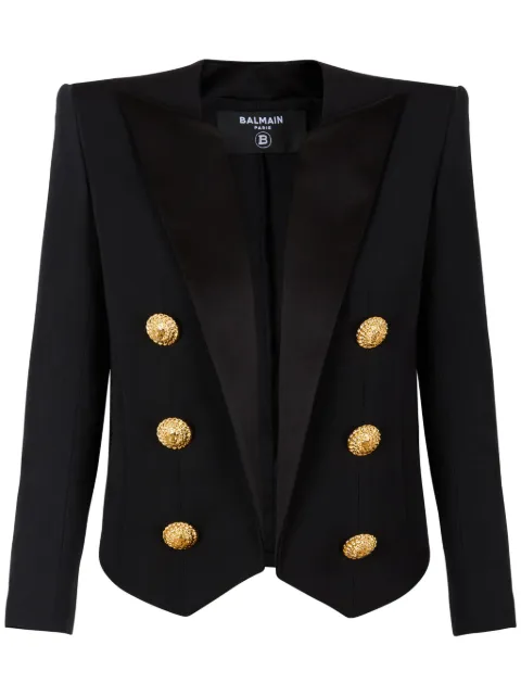 Balmain Grain De Poudre blazer Black EF1SC225ME54