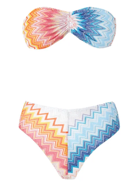 Missoni zigzag-knit bikini set Blue MS25SP00BR00ZY