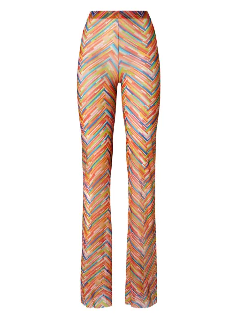 Missoni zigzag trousers Orange MC23SI01BJ00NA