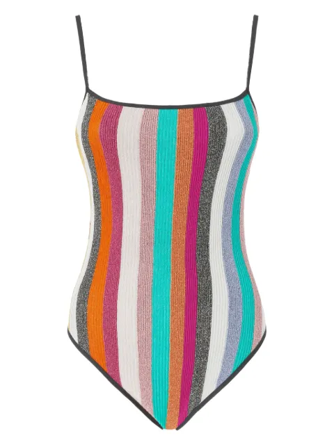 Missoni striped swimsuit Blue MC23SP03BT0092