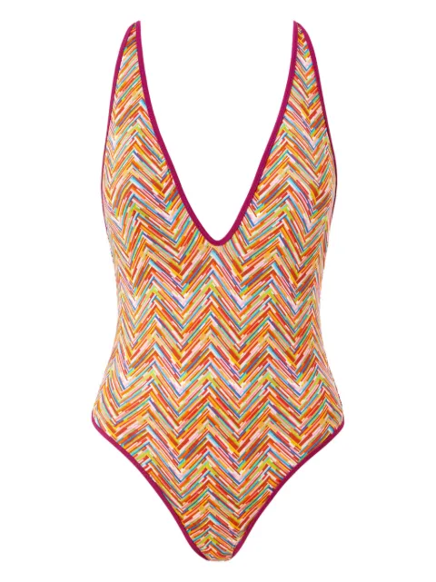 Missoni zigzag-print swimsuit Orange MC22SP03BJ00LH
