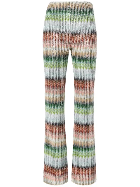 Missoni zigzag-pattern straight trousers Multicolour DS25SI0FBC0051